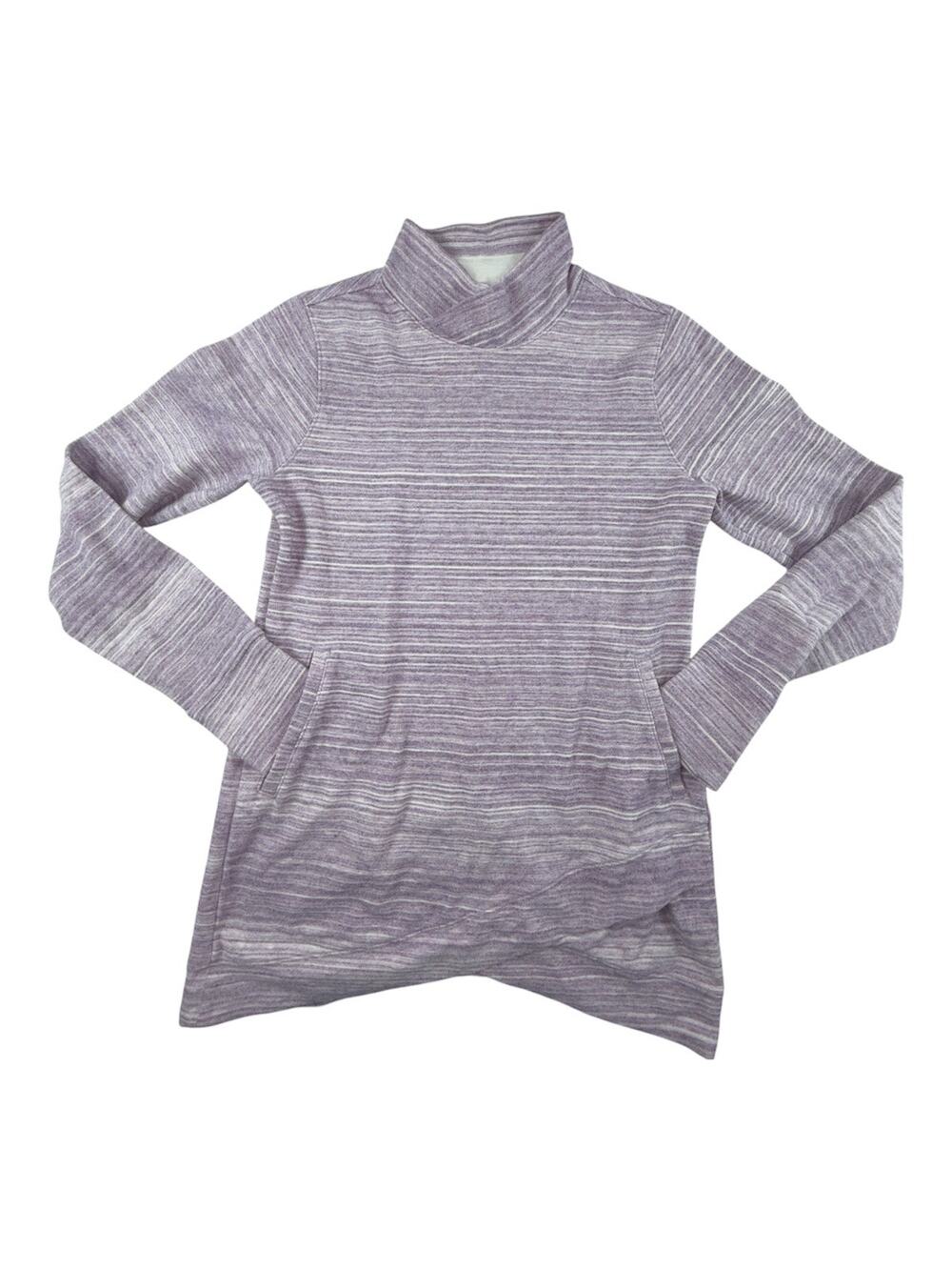 Duluth Trading Co. Purple Funnel Neck Tunic Ladies XS